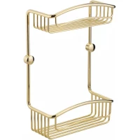 Полка для ванной Migliore 22050 21,2 см, двойная, золотой
