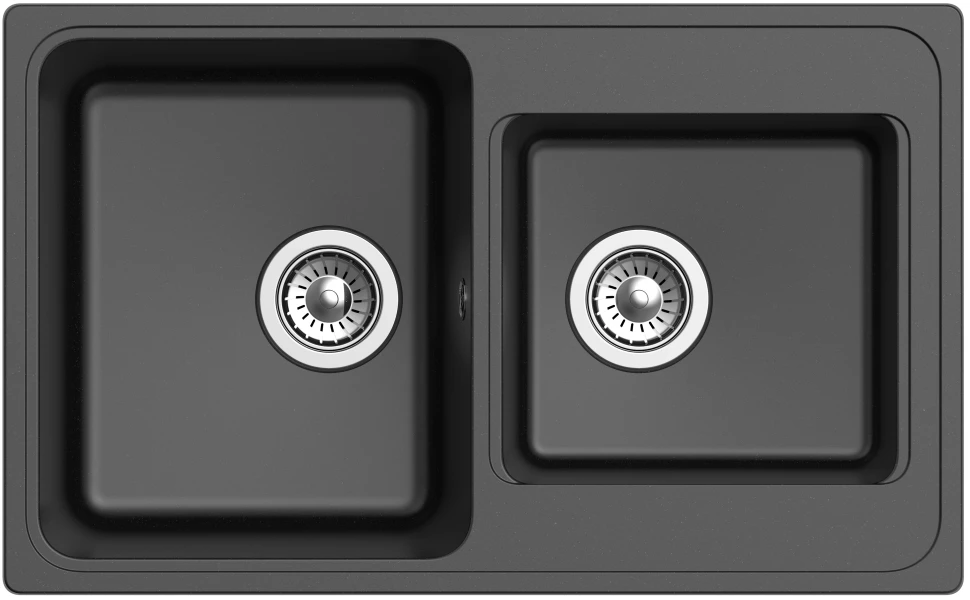 Кухонная мойка Ewigstein черный Elegant 80D кухонная мойка ewigstein топаз elegant 50f