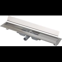 Душевой трап (лоток) AlcaPlast APZ106 Design APZ106-750 + DESIGN-750LN 74,4 см, с решеткой, щелевой, хром
