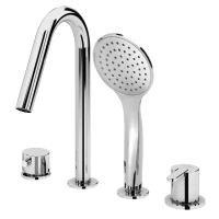 Смеситель на борт ванны Cezares Leaf LEAF-BVDM4-01