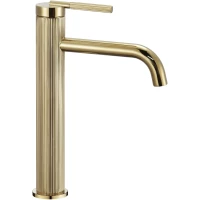 Смеситель для раковины Rea Argon REA-B7803 без донного клапана, золотой