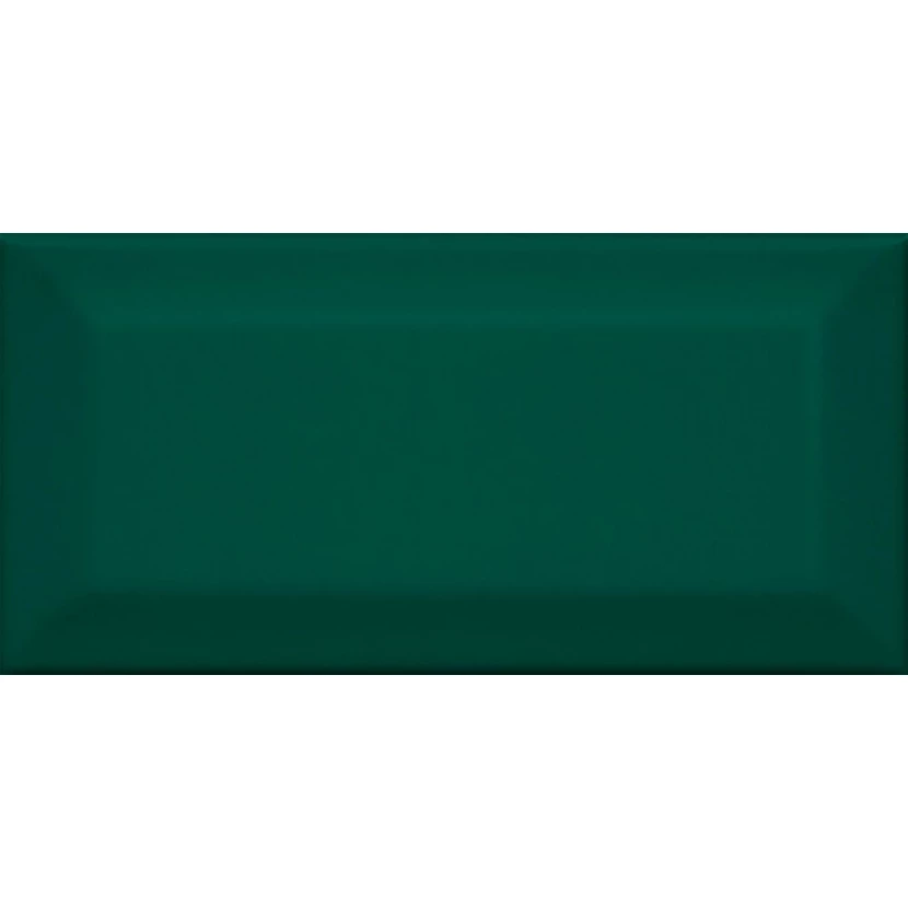 Плитка 16058 Клемансо зелёный грань 7.4x15