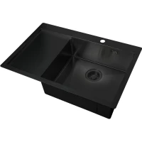 Кухонная мойка Zorg ZL R 780510-R GRAFIT 78x51 см, графит