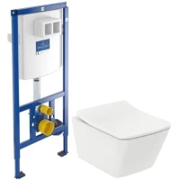Комплект подвесной унитаз Toto SP CW532Y + TC512F + система инсталляции Villeroy & Boch 92246100