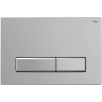 Кнопка смыва Рехау Nova Long 001 19102331001 для инсталляции, матовый хром