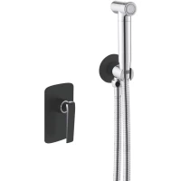 Гигиенический душ Rose R1305H со смесителем, хром/черный матовый