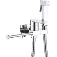 Гигиенический душ Rose R307 со смесителем, хром