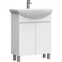 Тумба под раковину Vigo Wing tn.WIN.BAL.70.2D белый 66 см, напольная, белый