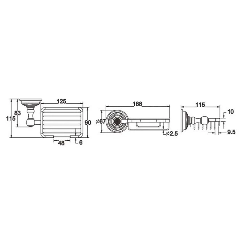 Мыльница Rose RG1404Q Мыльница Rose RG1404Q
