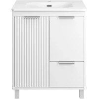 Тумба под раковину Brevita Risacca RIS-06070-0142Я 71 см, напольная, белый матовый