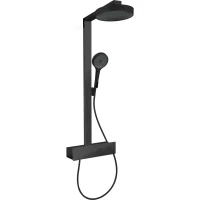Душевая система Hansgrohe Rainfinity 28742670 250 мм, с термостатом, черный матовый