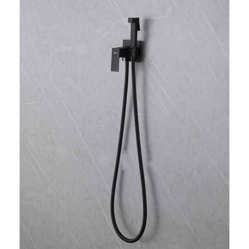 Гигиенический душ Abber Daheim AF8226B со смесителем, черный матовый