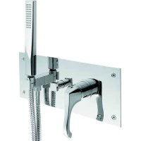 Смеситель для ванны Emmevi Ares 76059/CR встраиваемый, с душевым гарнитуром, хром