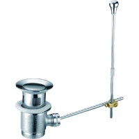 Донный клапан для раковины Creavit SF011 с переливом, хром