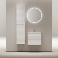 Комплект мебели Sancos Folk FL60W + CN7011 + SF600 61 см, подвесной, белый матовый