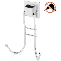 Крючок Tekno-tel EF236 двойной, для ванны, самоклеящийся, хром