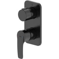 Смеситель для ванны IDDIS Ray RAYBL00i68 встраиваемый, черный матовый