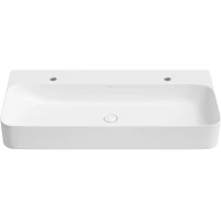 Раковина-чаша Wellsee Clermont 302605000 100x47 см, накладная, подвесная, белый, с донным клапаном в цвете белый