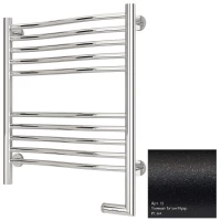 Полотенцесушитель электрический 600x500 темный титан муар  МЭМ правый Сунержа Флюид 2.0 15-5221-6050