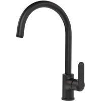 Смеситель для кухни Santek Линдос WH5A41008N001 черный матовый