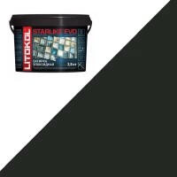 Затирка Litokol STARLIKE EVO S.145 NERO CARBONIO 2,5кг.