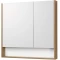 Зеркальный шкаф 85x85 см белый матовый/дуб рустикальный Акватон Сканди 1A252302SDZ90 - 1