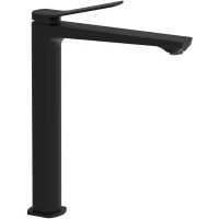 Смеситель для раковины Paffoni Tilt TI081NO без донного клапана, черный матовый