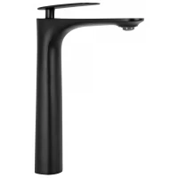 Смеситель для раковины Rea Berg REA-B2039 без донного клапана, черный матовый