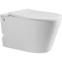 Унитаз подвесной Abber Bequem AC1106P импульсный, с сиденьем микролифт, белый