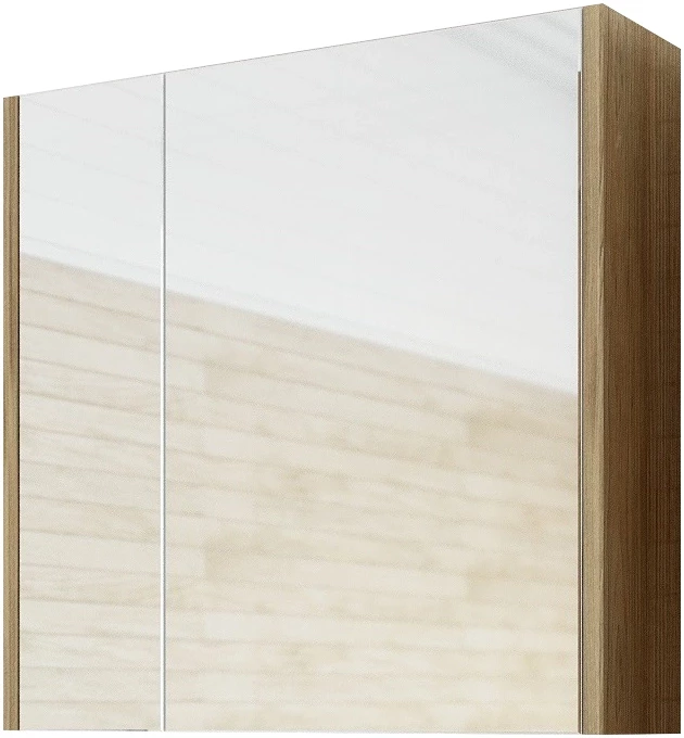 Зеркальный шкаф 64,8x72 см швейцарский вяз R Sanflor Ларго H0000000020