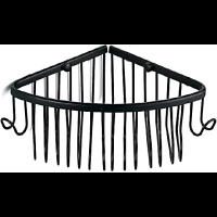 Полка для ванной Gappo G331 19,9x19,9 см, угловая, черный матовый