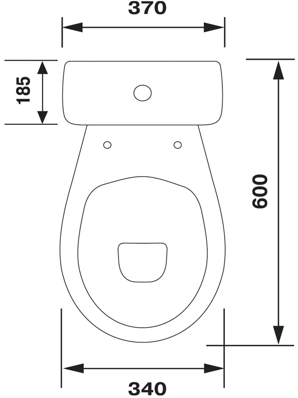 Унитаз-компакт с сиденьем Оскольская Керамика Суперкомпакт Стандарт 44901130522