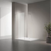 Душевая перегородка Veconi Korato KR72-90-01-C8 90 см, профиль хром, стекло прозрачное