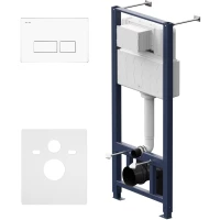 Инсталляция для унитаза Am.Pm Pro S I012704.7001 с кнопкой смыва, белый глянец