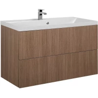 Тумба под раковину Art&Max Verona Push AM-Verona-Push-1000-2C-SO-KV 99,6 см, подвесная, кадена вуд