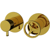 Смеситель для ванны Remer Chrono CH93ZPDO встраиваемый, золотой