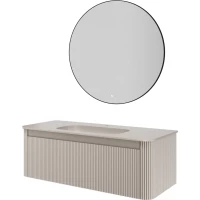 Комплект мебели Armadi Art Voi Cashmere 782-120-R-C + 786-120-C + 545-100-B 122 см, подвесной, кашемир матовый