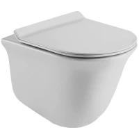 Унитаз подвесной Esbano Segura ESUPSEGU безободковый, с сиденьем микролифт, белый