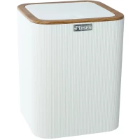 Мусорное ведро Fixsen White Wood FX-402-6 5л, белый/коричневый