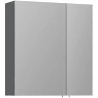 Зеркальный шкаф 60x66 см антрацит матовый L ORKA Likya 3006917