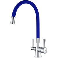 Смеситель для кухни с подключением к фильтру Lemark Comfort LM3075C-Blue