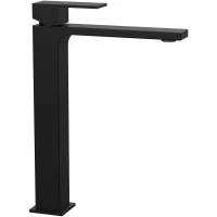 Смеситель для раковины Vincea Cube VBF-1C02MB без донного клапана, черный матовый