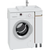 Тумба белый глянец/дуб янтарный 19 см Санта Марс 700355