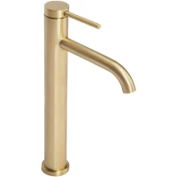 Смеситель для раковины Rea Clif REA-B5329 без донного клапана, золотой матовый