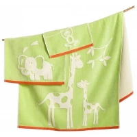 Полотенце банное 127x71 см Kassatex Jungle KKZ-109-JUN-GRN