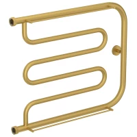 Полотенцесушитель водяной 500x650 золотой матовый Сунержа Лира 2 полки 032-0012-5065