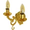 Светильник Migliore Versailles 32684, настенный, двойной, золотой - 1