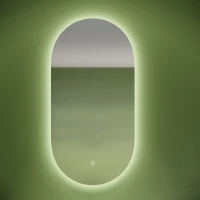 Зеркало Sancos Oval OV55C 55x105 см, с LED-подсветкой, сенсорным выключателем, диммером