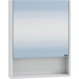 Изображение товара зеркальный шкаф санта сити 700336 50x65 см l/r, белый глянец