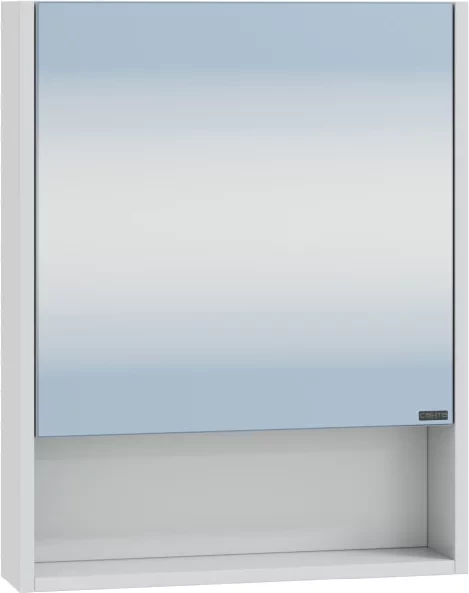 Зеркальный шкаф Санта Сити 700336 50x65 см L/R, белый глянец